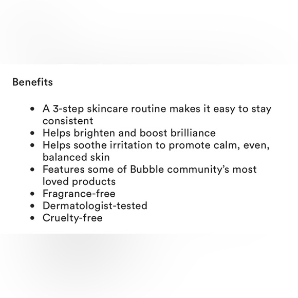 NWT, Bubble ‘Rise and Shine’ Skincare Set, Fragrance Free and Cruelty Free - Picture 5 of 6